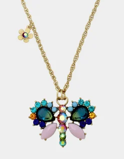 Betsey Johnson Betsey Love Fest Butterfly Slider Necklace<Women Jewelry