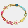 Betsey Johnson Betsey Love Fest Mixed Flex Bracelet<Women Jewelry