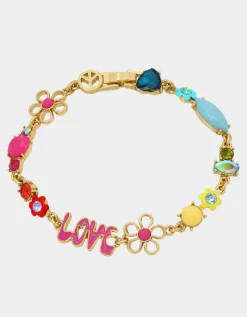 Betsey Johnson Betsey Love Fest Mixed Flex Bracelet<Women Jewelry