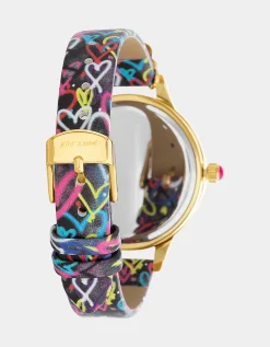 Betsey Johnson Betsey Time Hearts Abound Watch<Women Jewelry