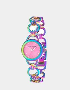 Betsey Johnson Betsey Time Links Of Love Watch<Women Jewelry
