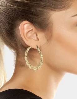 Betsey Johnson Betseys Bamboo Hoops<Women Jewelry