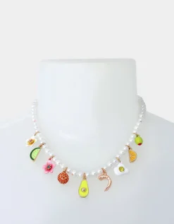 Betsey Johnson Betseys Brunch Charm Frontal Necklace<Women Jewelry