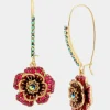 Betsey Johnson Betseys Flower Hook Earrings<Women Jewelry