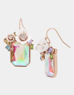 Betsey Johnson Betseys Flower Stone Drop Earrings<Women Jewelry
