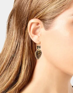 Betsey Johnson Betseys Heart Drop Earrings<Women Jewelry