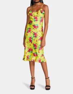 Betsey Johnson Betseys Painted Rose Midi Dress<Women Clothing