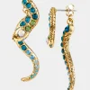 Betsey Johnson Betseys Slithering Snake Earrings<Women Jewelry