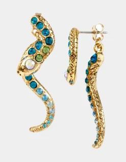 Betsey Johnson Betseys Slithering Snake Earrings<Women Jewelry