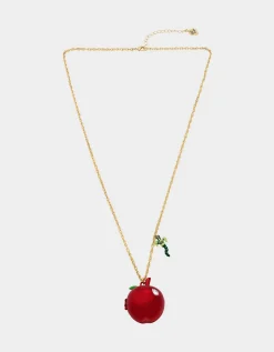 Betsey Johnson Charm School Apple Pendant<Women Jewelry