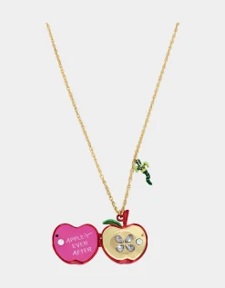 Betsey Johnson Charm School Apple Pendant<Women Jewelry