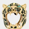 Betsey Johnson Charm School Cheetah Ring<Women Jewelry