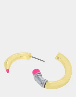 Betsey Johnson Charm School Pencil Earrings<Women Jewelry