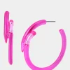 Betsey Johnson Charm School Pencil Hoops<Women Jewelry