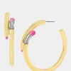 Betsey Johnson Charm School Pencil Hoops<Women Jewelry