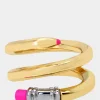 Betsey Johnson Charm School Pencil Ring<Women Jewelry