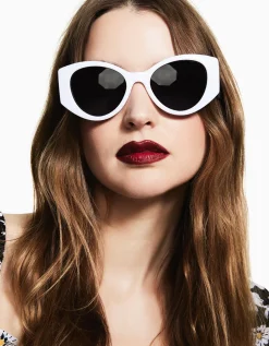 Betsey Johnson Double Take Sunglasses Black/White<Women Accessories