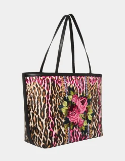 Betsey Johnson Embroidered Patch Tote<Women Handbags