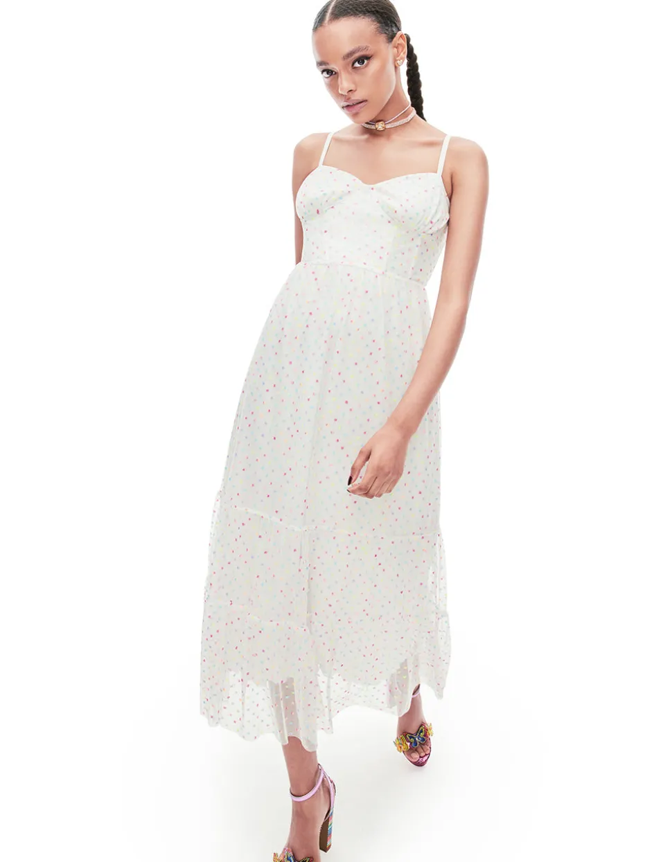 Betsey Johnson Garden Vibes Corset Midi Dress<Women Clothing