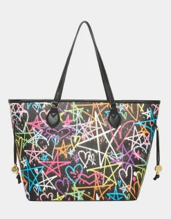 Betsey Johnson Graffiti Sweetie 2 Tote<Women Handbags