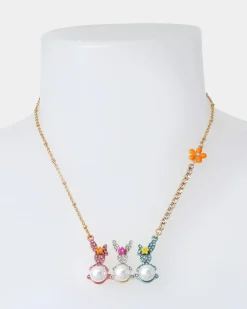 Betsey Johnson Hunny Bunny Bar Short Pendant<Women Jewelry