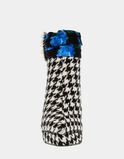 Betsey Johnson Idris Black/White<Women Shoes