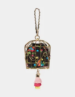 Betsey Johnson Kitsch Bird Is The Word Cage Dancer Wristlet<Women Handbags