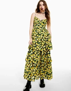 Betsey Johnson La La Lemons Maxi Dress<Women Clothing