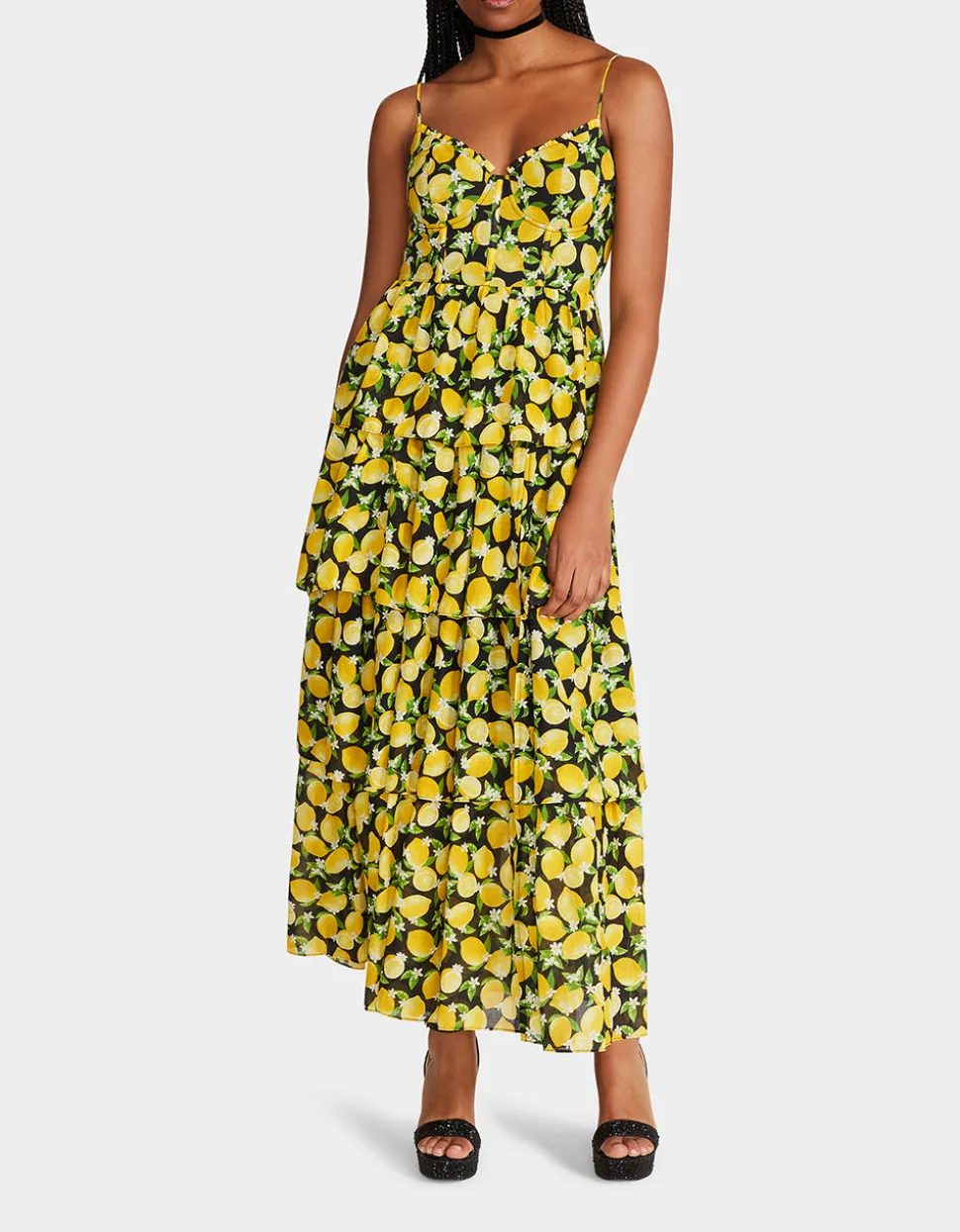Betsey Johnson La La Lemons Maxi Dress<Women Clothing