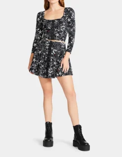 Betsey Johnson Pretty In Punk Vintage Inspired Flounce Mini Skirt Nt<Women Clothing