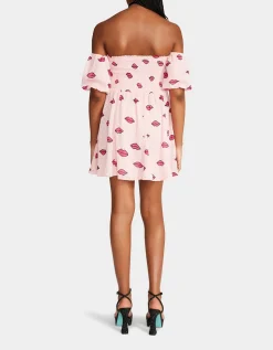 Betsey Johnson Pucker Up Mini Dress<Women Clothing