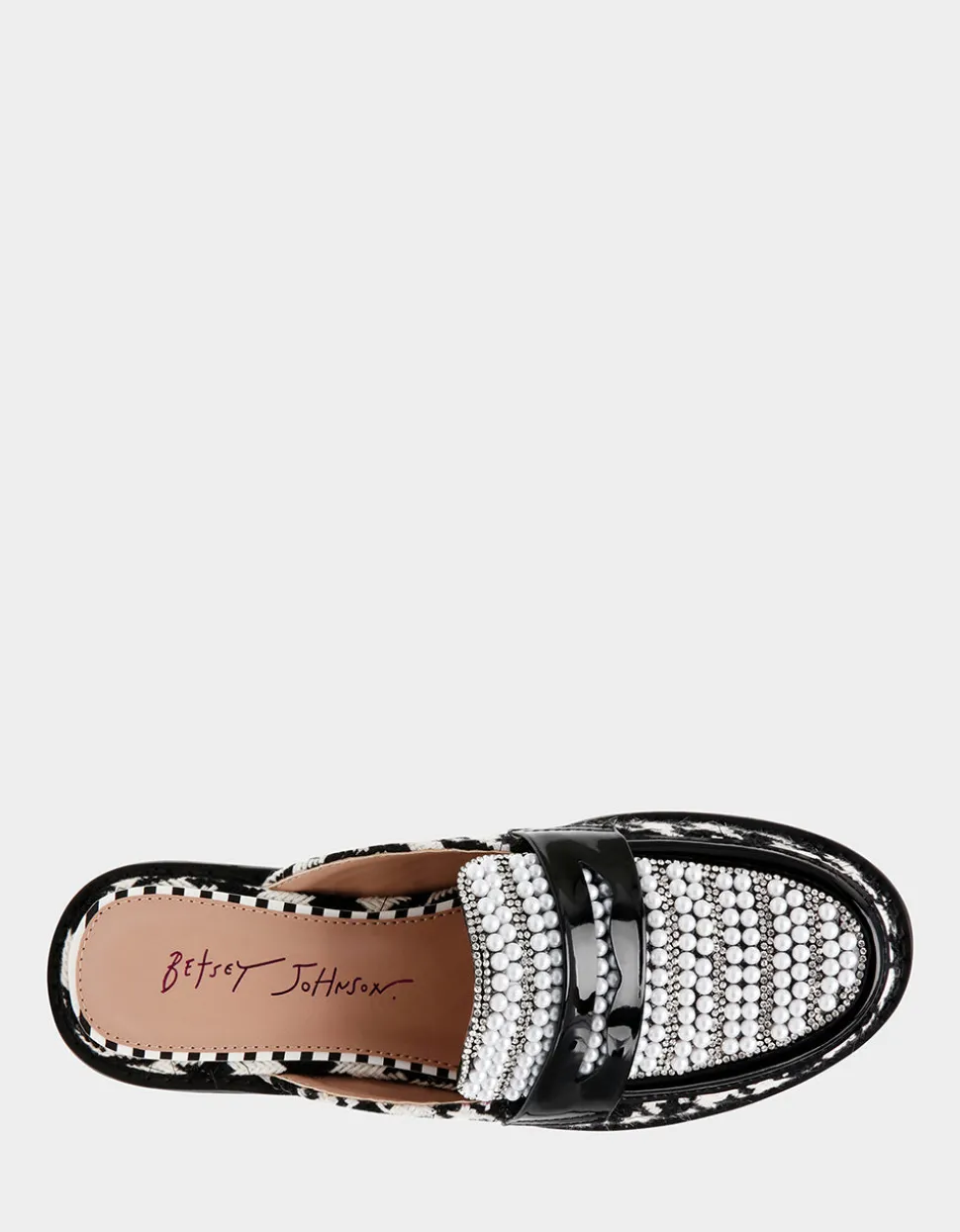 Betsey Johnson Ronin Black/White<Women Shoes