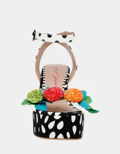 Betsey Johnson Sprite Black/White<Women Shoes