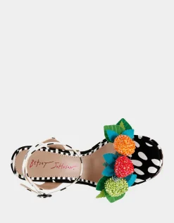 Betsey Johnson Sprite Black/White<Women Shoes