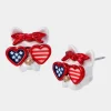 Betsey Johnson 4Th Of July Dog Sunglasses Studs Red/White/Blue<Women Jewelry
