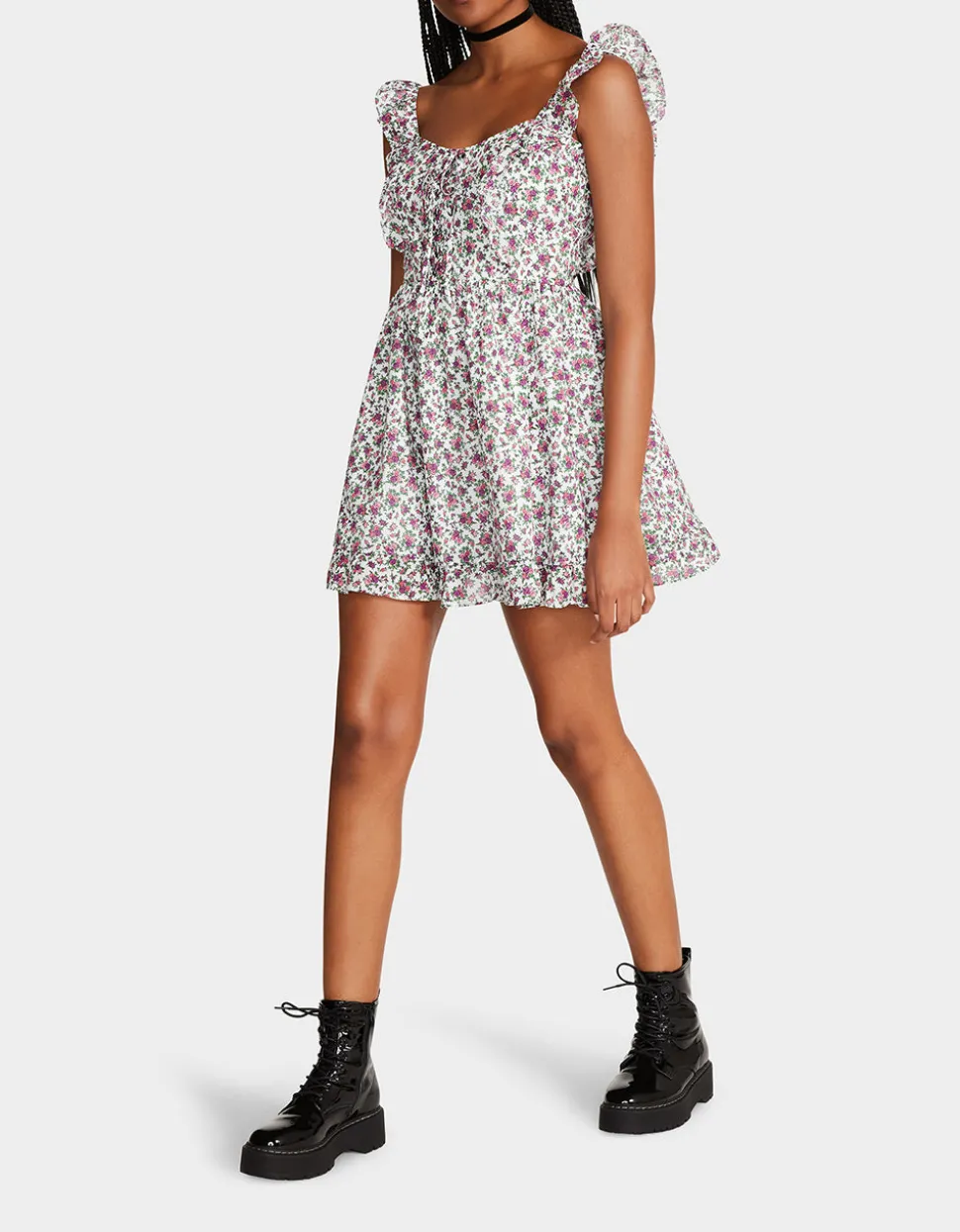 Betsey Johnson Vintage Ditsy Floral Mini Dress<Women Clothing