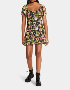 Betsey Johnson Vintage Floral Mini Dress<Women Clothing