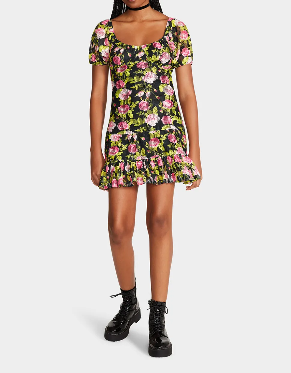 Betsey Johnson Vintage Floral Mini Dress<Women Clothing