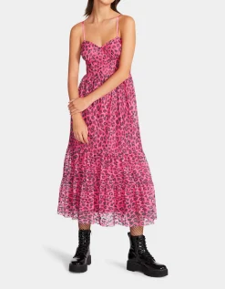 Betsey Johnson Wild N Out Stretch Lace Corset Midi<Women Clothing