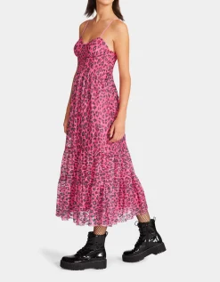 Betsey Johnson Wild N Out Stretch Lace Corset Midi<Women Clothing